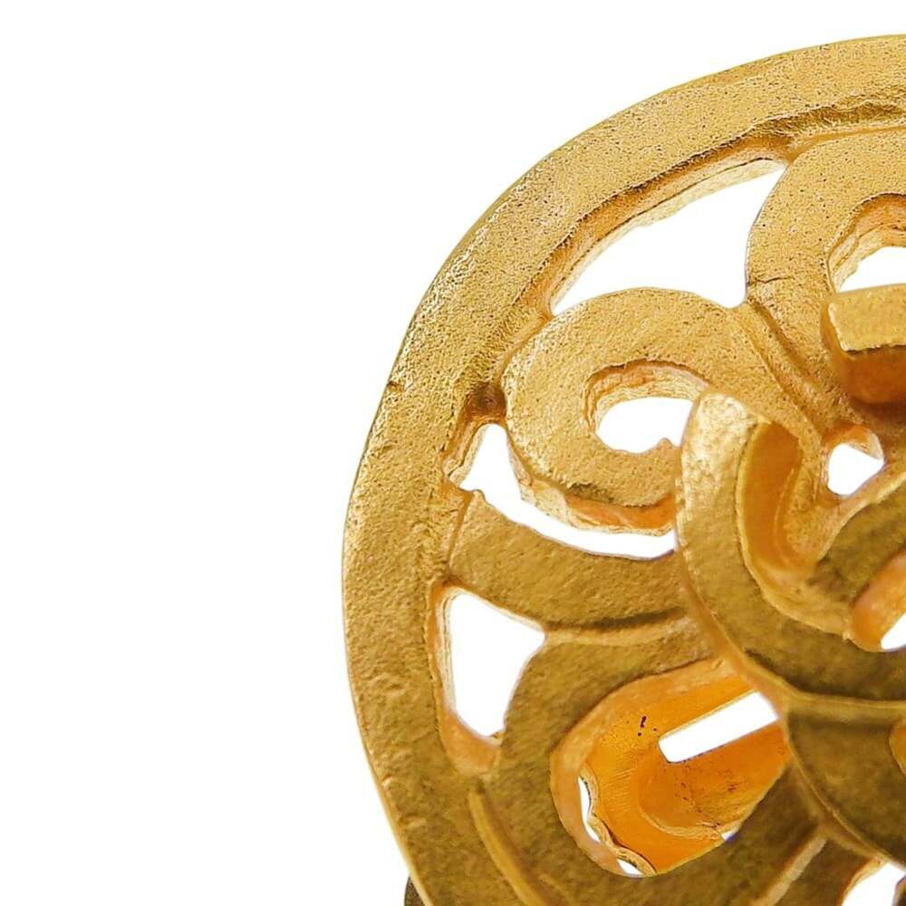 CHANEL Gold Logo Earrings - Picture 5 of 8